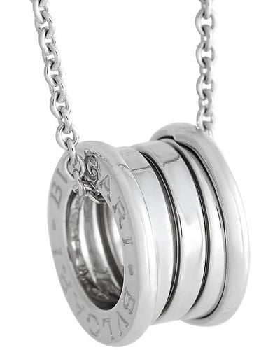 BVLGARI Bulgari 18K Sapphire Necklace (Authentic Pre-Owned) - Grey