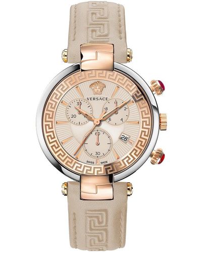 Versace Revive Chrono Watch - Natural