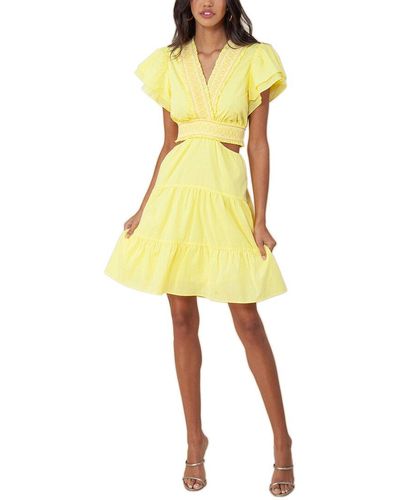 Hale Bob Keyhole Dress - Yellow