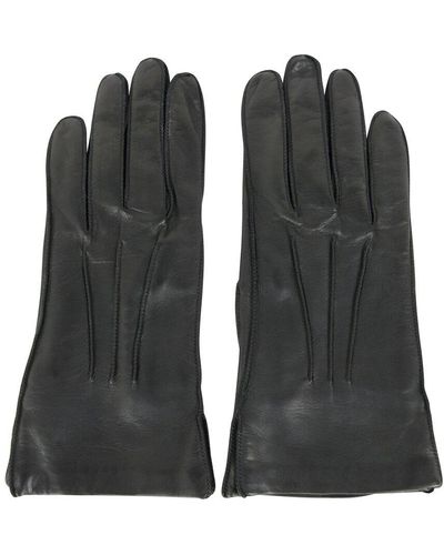 Bottega Veneta Leather Gloves - Black