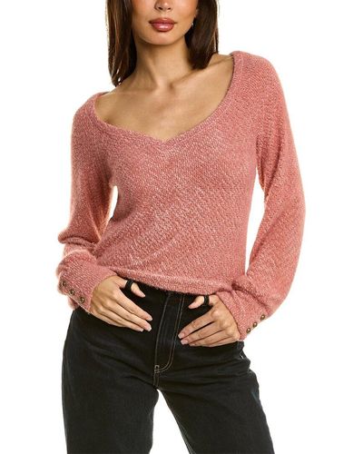 Project Social T Hazel Chenille Top - Red