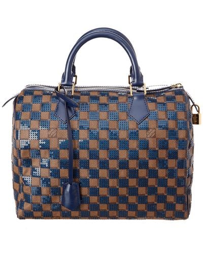 Louis Vuitton Light Blue Vernis Houston Shoulder Bag M91005  YI00176  eBay