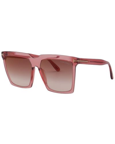 Tom Ford Sabrina 58mm Polarized Sunglasses - Pink