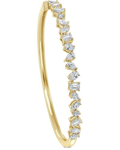 Sabrina Designs 14k 2.99 Ct. Tw. Diamond Flexible Bangle Bracelet - Metallic