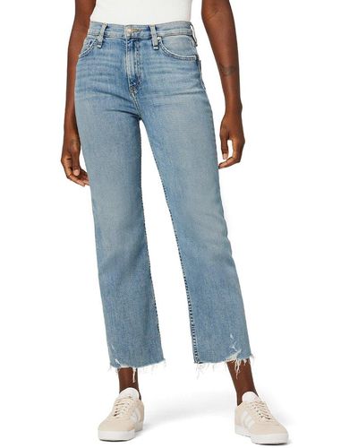 Hudson Jeans Remi High-rise Straight Crop Sunlight Jean - Blue