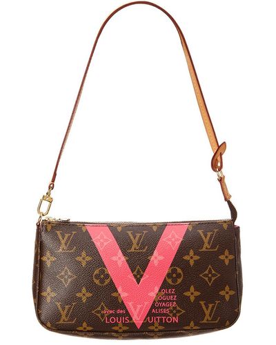 Louis Vuitton Croissant Monogram PM Brown in Coated Canvas with GOLD-TONE -  GB