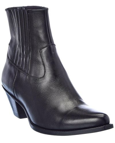 Celine Leather Boot - Black