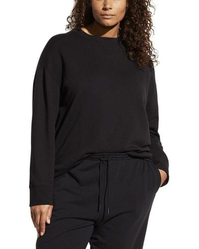 Vince Plus Essential Relaxed Pullover - Black