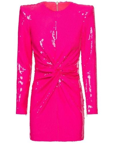 Alex Perry Jade Sequin-embellished Structured Mini Dress - Pink