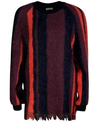 Dries Van Noten Multicolor Columbia Sweater - Red