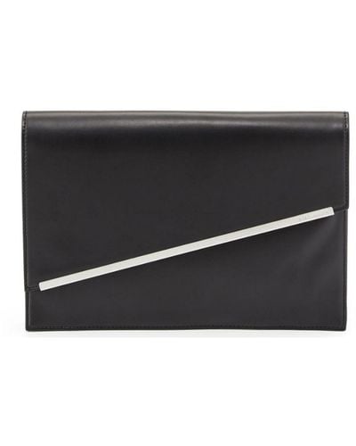 BCBGMAXAZRIA Kensington Asymmetric Envelope Clutch Bag - Black