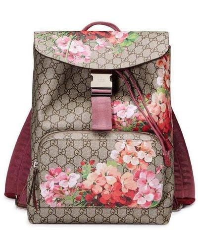 Gucci GG Blooms Backpack - Natural