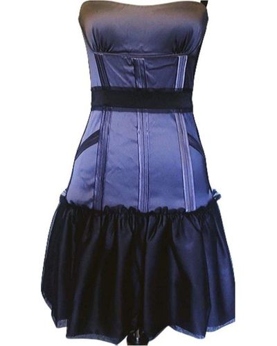 BCBGMAXAZRIA Mia Corset Dress - Blue