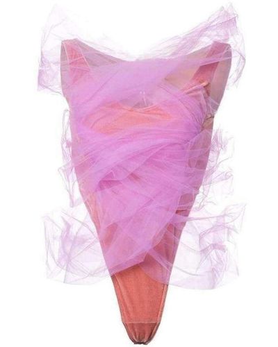 Y. Project Y / Project Pink Tulle Layer Second Skin Bodysuit