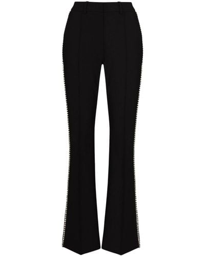 Area Fitted Jewelled Trousers - Black