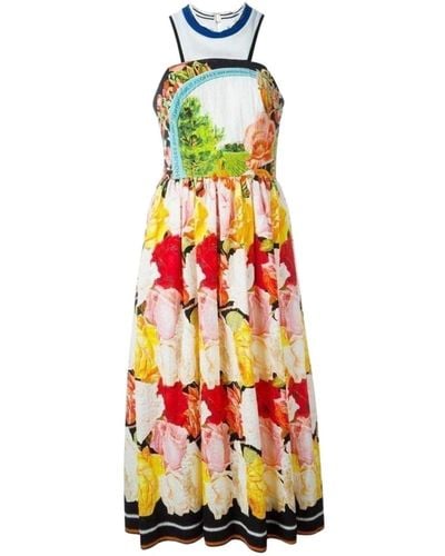 Mary Katrantzou Cotton Blend Printed Dress - Multicolor