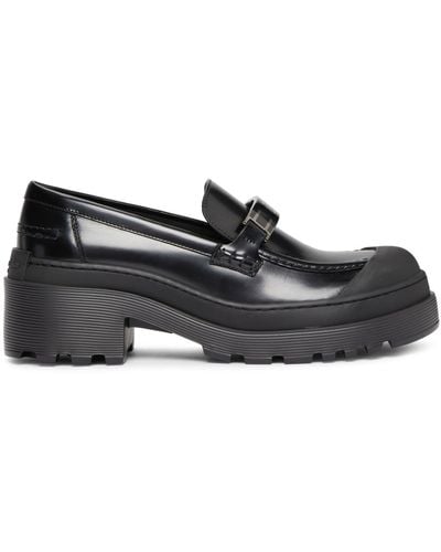 Dior Code Leather Loafer - Black