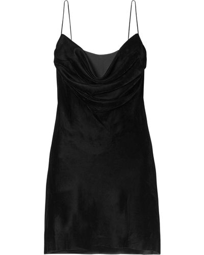 Dion Lee Velvet Architrave Corset Mini Dress - Black