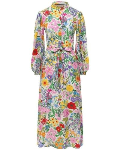 Gucci Floral-print Silk Dress - Multicolor
