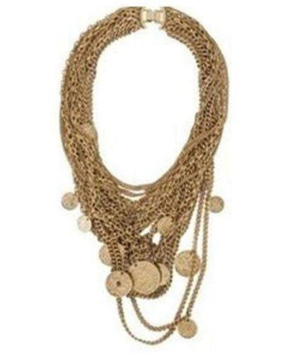 BCBGMAXAZRIA Multilayered Antique Coin Necklace - Metallic