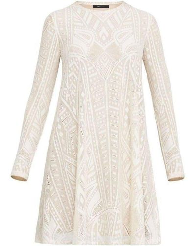 BCBGMAXAZRIA Long-sleeve Lace Dress - White
