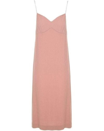 Dries Van Noten Crystal-embellished Crepe Dress - Pink