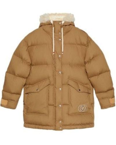 Gucci Padded Cotton Puffer Jacket - Natural