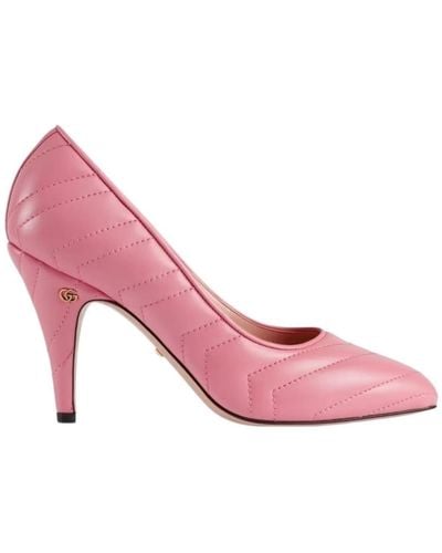Gucci Matelasse Leather Pump - Pink