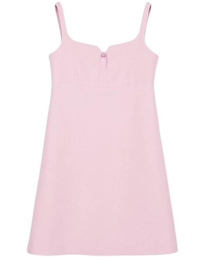 Gucci Pink Silk And Wool Cady Crepe Dress