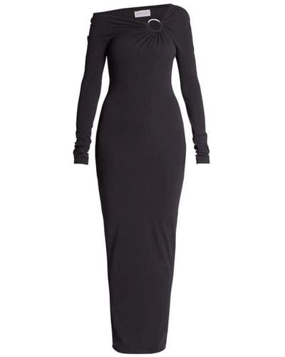 Alexandre Vauthier Embellished Jersey Off-the-shoulder Dress - Black