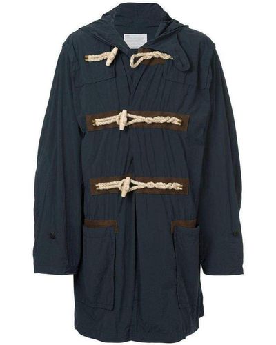 Kolor Blue Oversized Duffle Coat