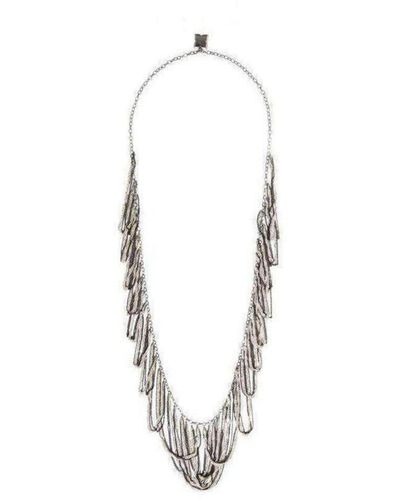 BCBGMAXAZRIA Looped Chained Necklace - Metallic