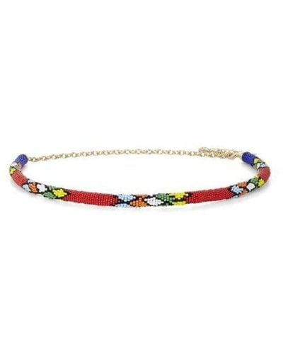 BCBGMAXAZRIA Beaded-rope Waist Belt - Multicolour