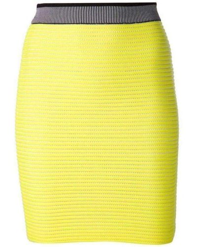 Alexander Wang Neon- Cycling Pencil Skirt - Yellow