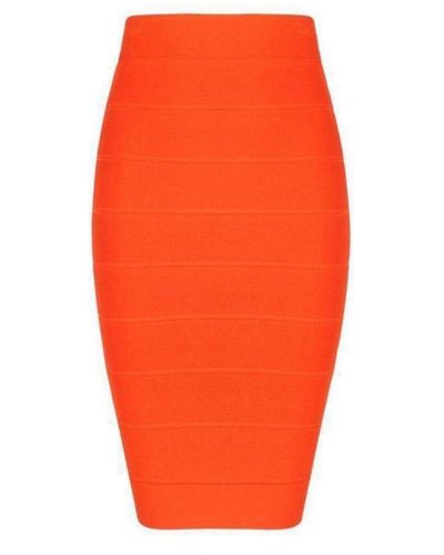 BCBGMAXAZRIA Bodycon Skirt - Orange