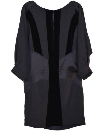 BCBGMAXAZRIA Black Bat Sleeve Mini Dress