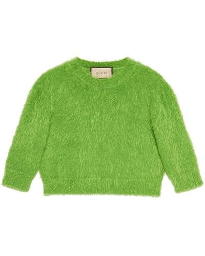 Gucci Brushed Wool Knit Sweater - Green