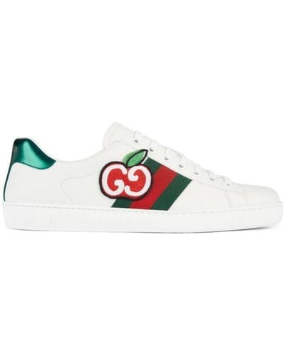 Gucci Ace Sneaker With GG Apple It 36.5 - White