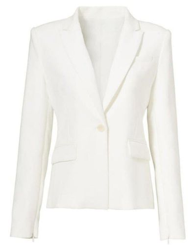 BCBGMAXAZRIA Maxwell Long Sleeve Jacket - White