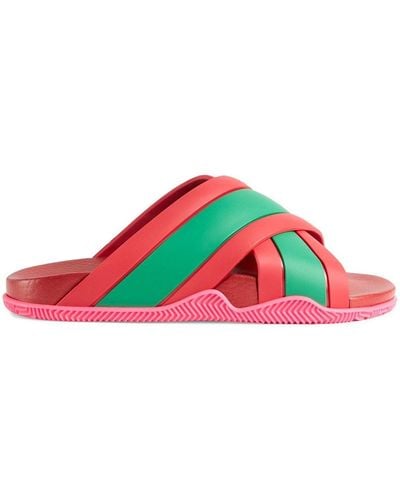 Gucci Web Slide Sandal - Red