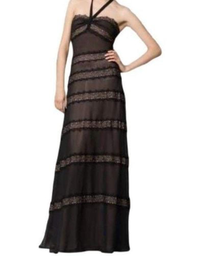 BCBGMAXAZRIA Silk Lace Black Dress