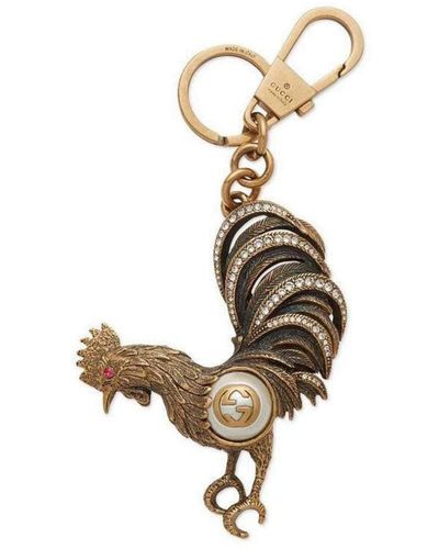 Gucci Chinese New Year Rooster Keychain - Metallic