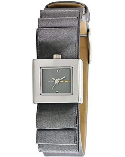BCBGMAXAZRIA Bg6344 With Grey Satin Leather Strap Watch