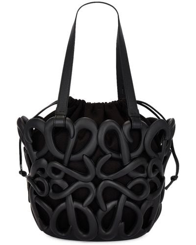 Loewe Anagram Inflated Basket Bag - Black
