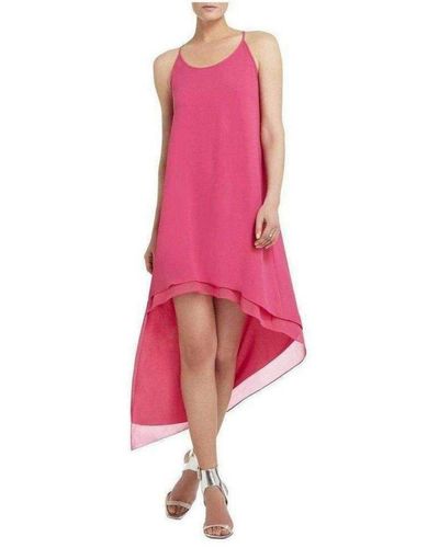 BCBGMAXAZRIA Lienna Double Layer Tank Dress - Pink