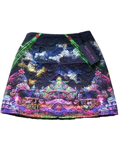 Manish Arora Cloud Print Quilted Cotton Mini Skirt - Multicolor