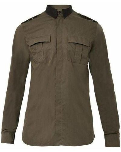 Balmain Military Khaki Shirt Style - Green