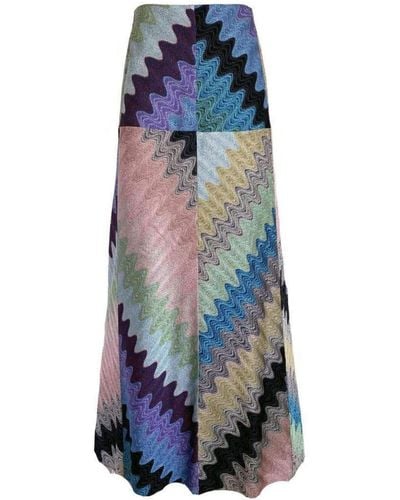 Missoni Metallic Jacquard Maxi Skirt - Multicolour