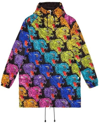 Gucci Panther Face Nylon Jacket - Multicolour
