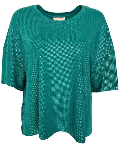 Alexandre Vauthier Crystal Embellished T-shirt - Green